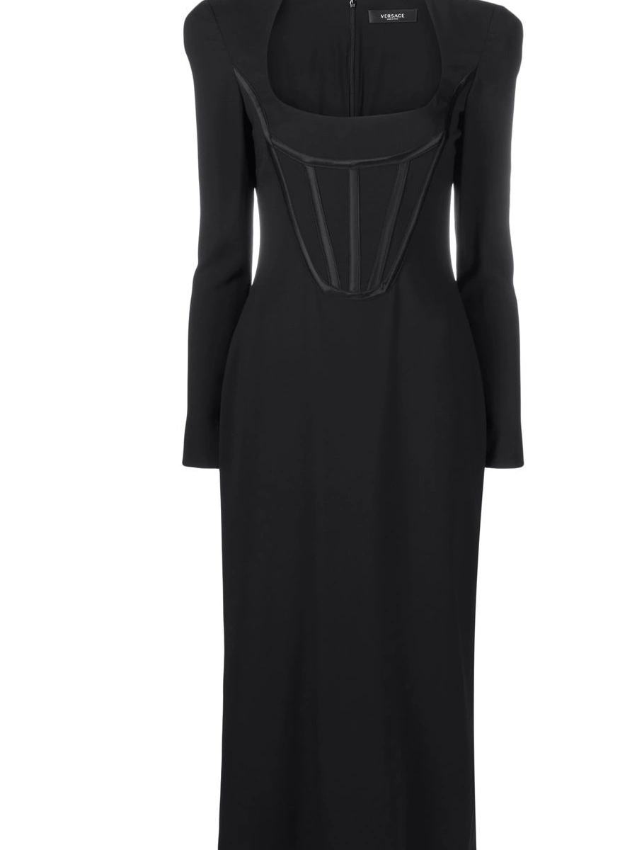 Women dress corset-top midi Versace 0708